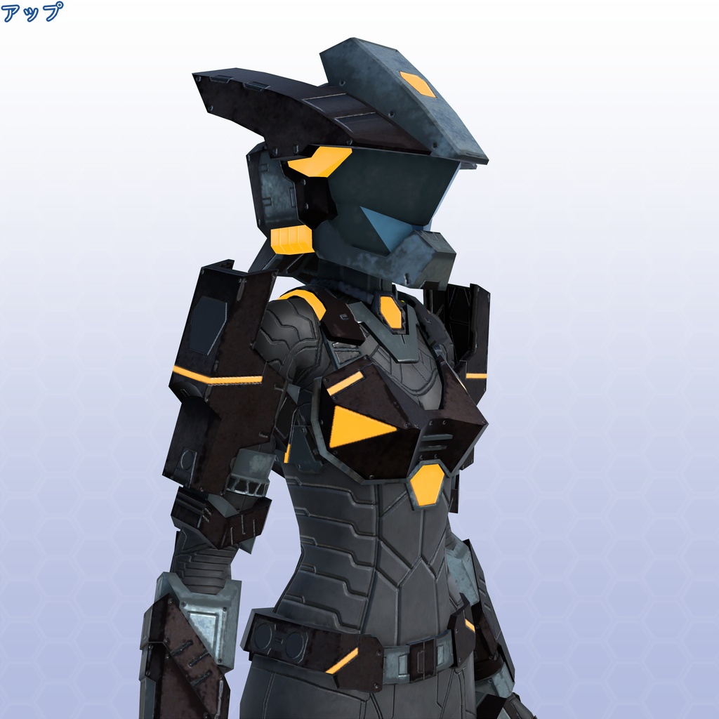 VRChat用アバター パワードスーツ VCC VRM同梱