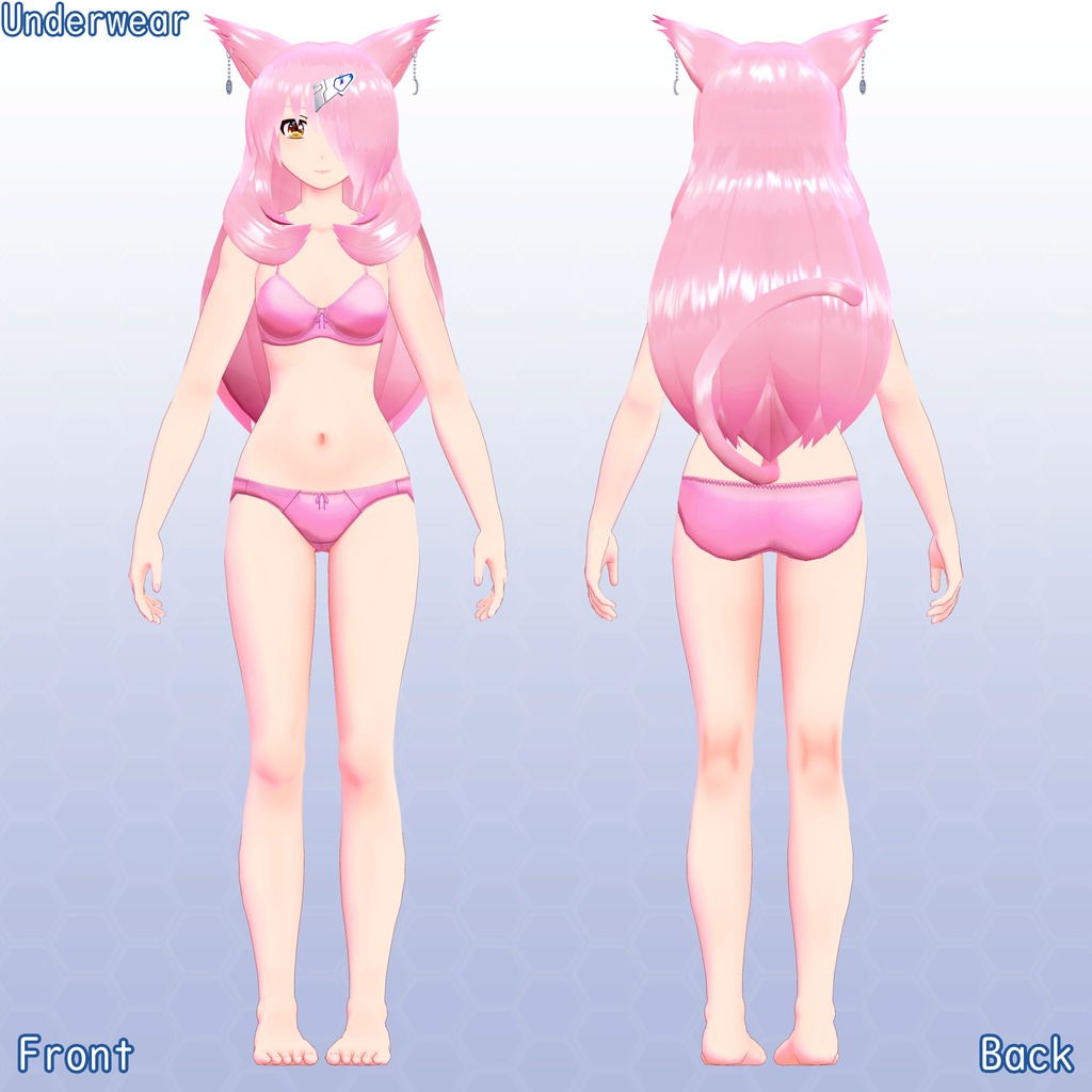 VRChat用アバター ハルノRemasterVer VCC VRM同梱