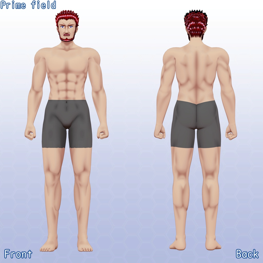 VRChat用アバター    エドアルトRemaster VCC VRM同梱