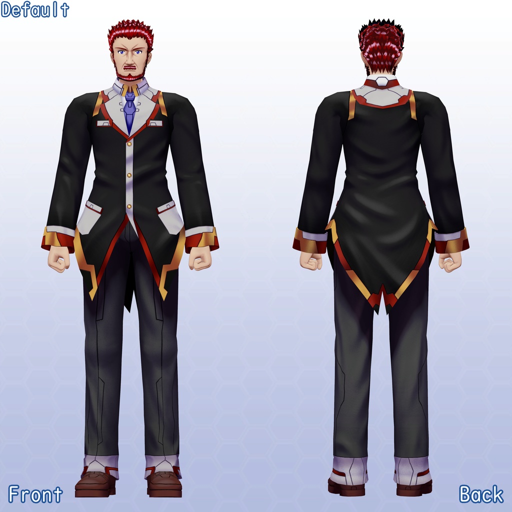 VRChat用アバター    エドアルトRemaster VCC VRM同梱