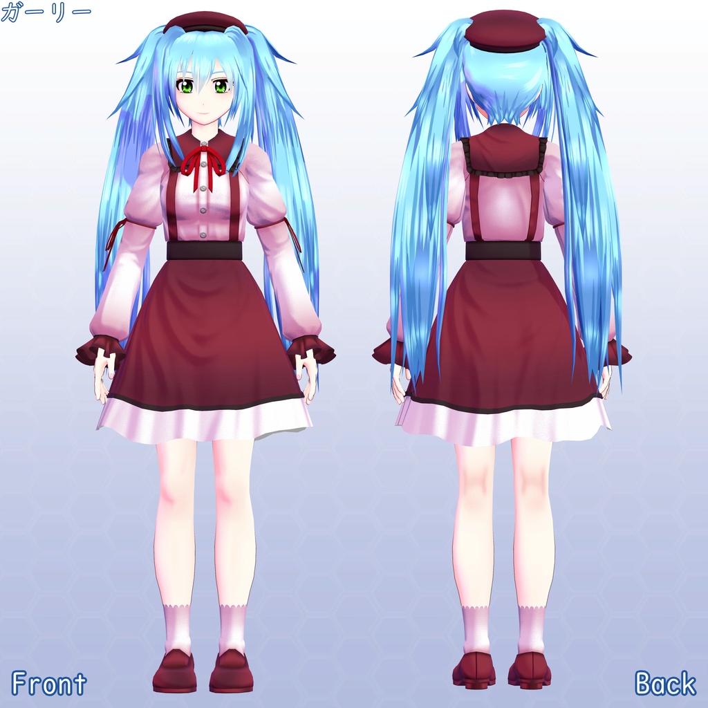 VRChat用アバター ナツノ RemasterVer VCC VRM、Quest版同梱