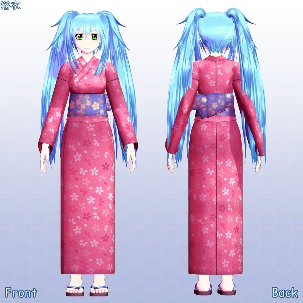 VRChat用アバター ナツノ RemasterVer VCC VRM、Quest版同梱