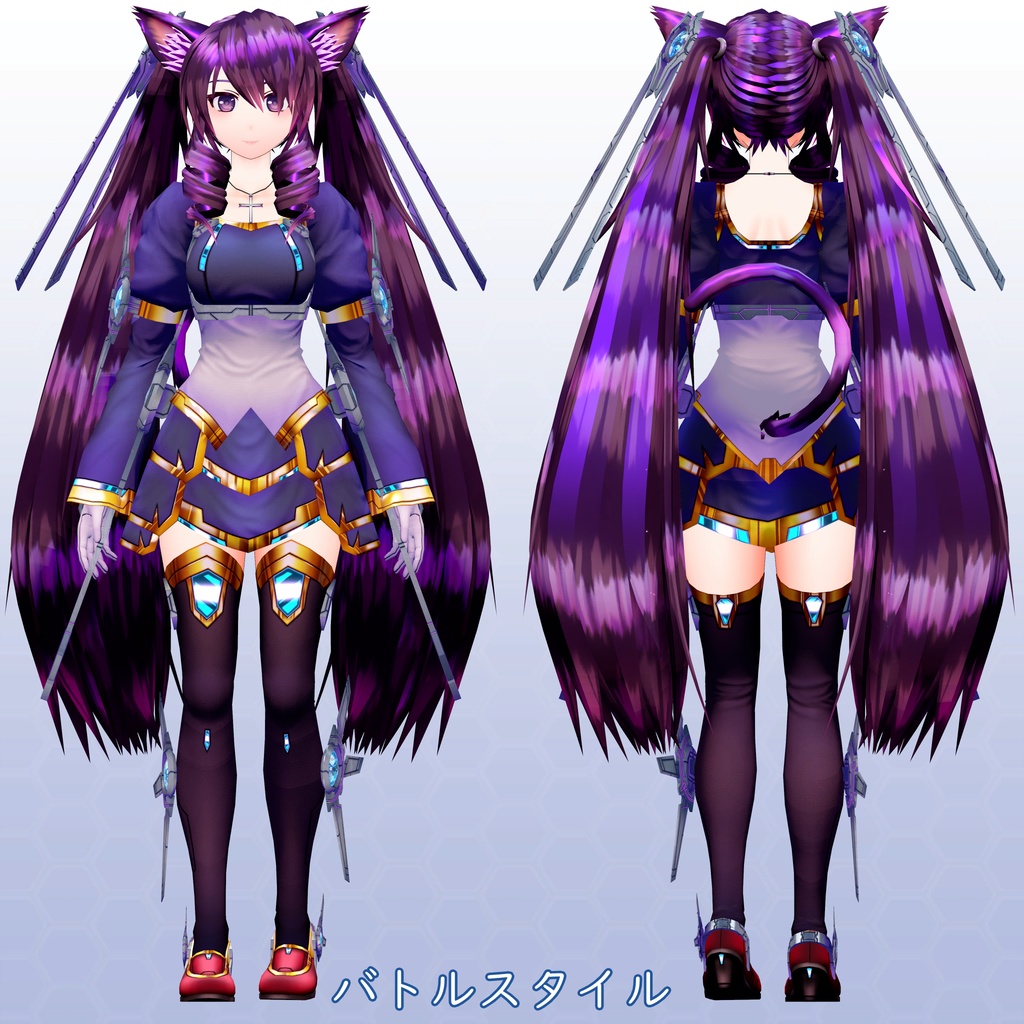 VRChat用アバター アンリーネ.Ver2.5 VCC VRM同梱