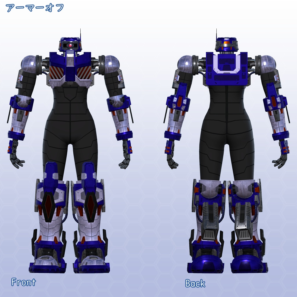 VRChat用アバター GP-33RS-NT002 VCC VRM同梱