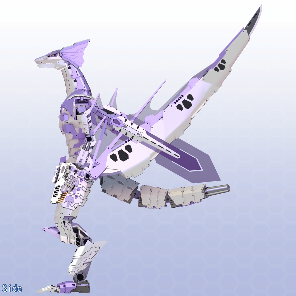 VRChat用アバター ワイバーン・ユニット VCC VRM同梱