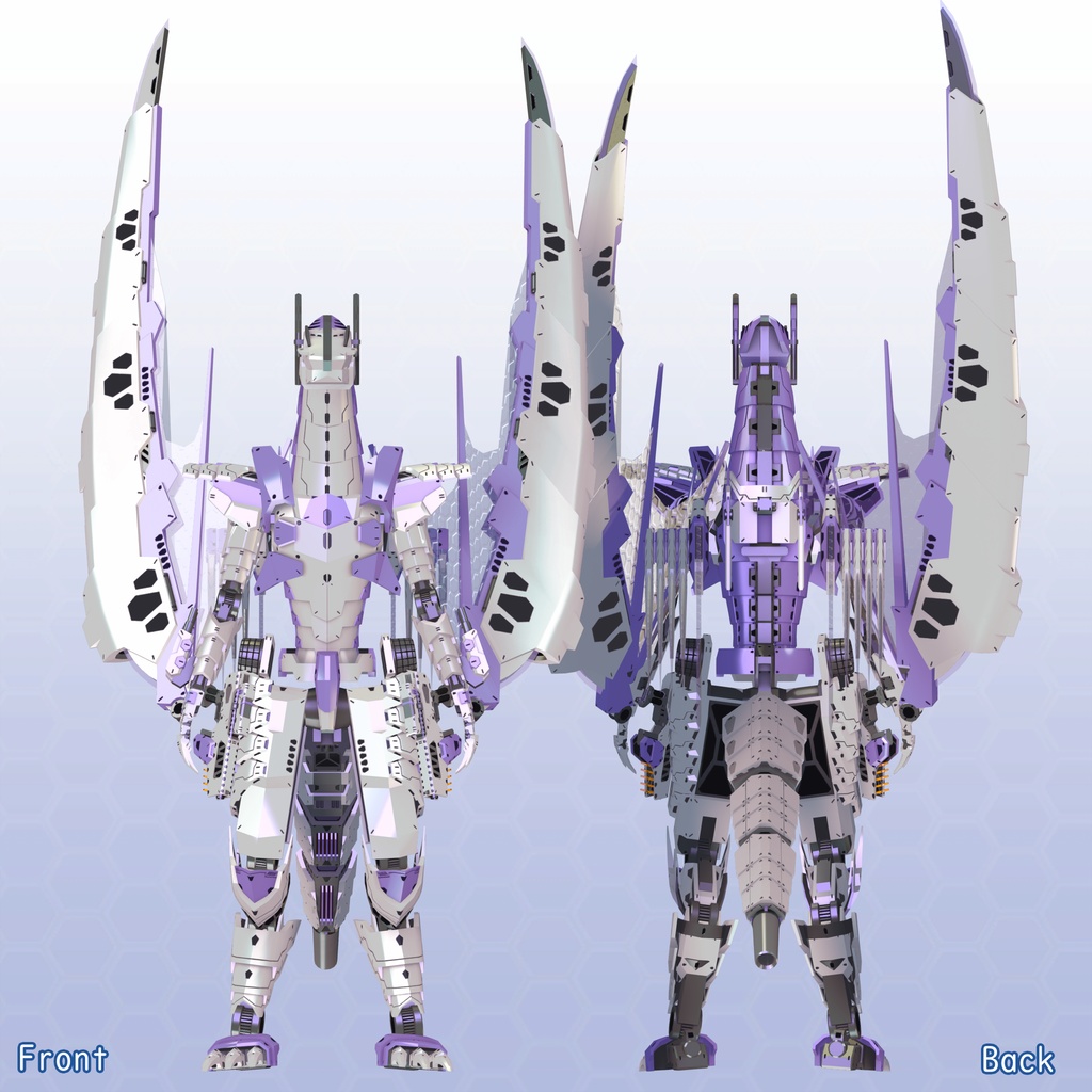 VRChat用アバター ワイバーン・ユニット VCC VRM同梱