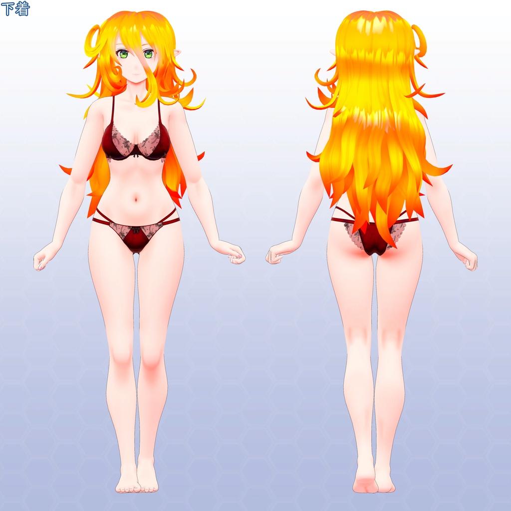 VRChatアバター エスティナ VCC VRM同梱