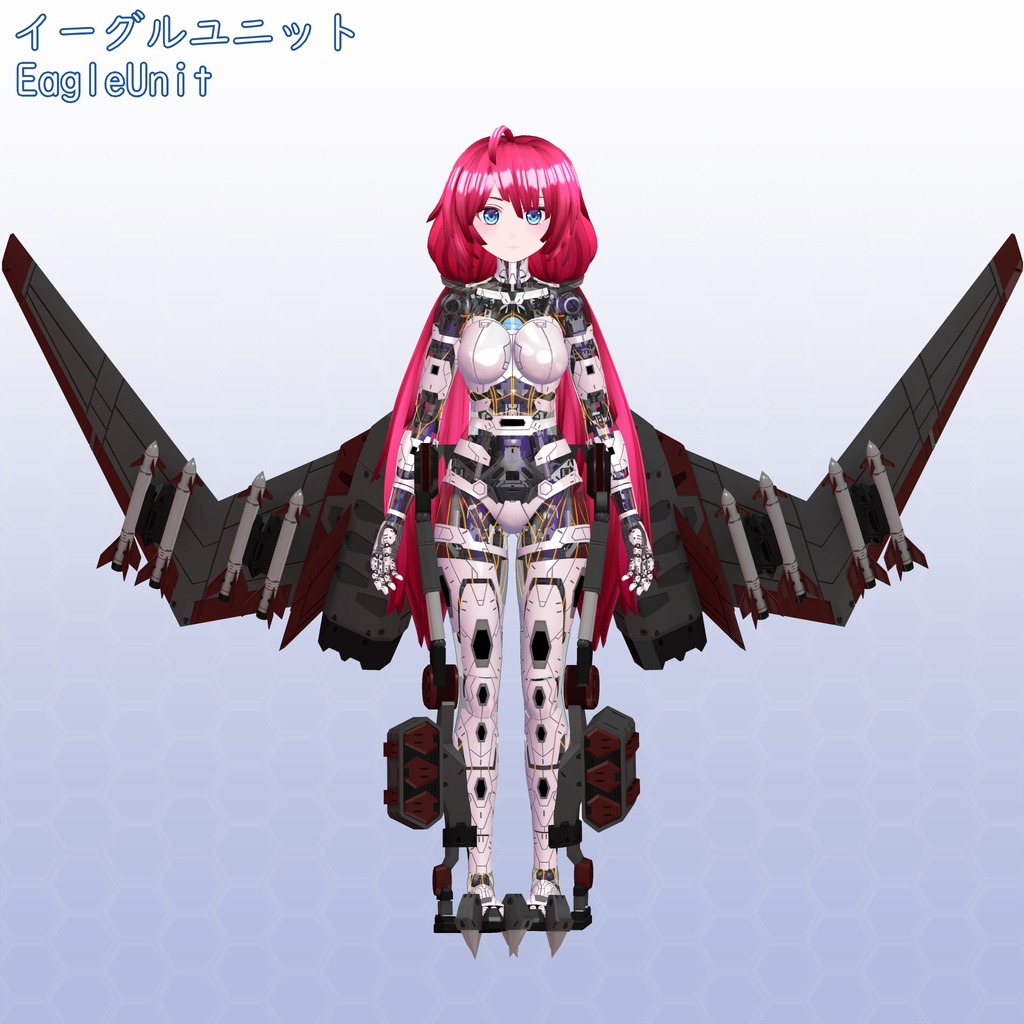 VRChat用アバター ルリエール VCC、VRM同梱