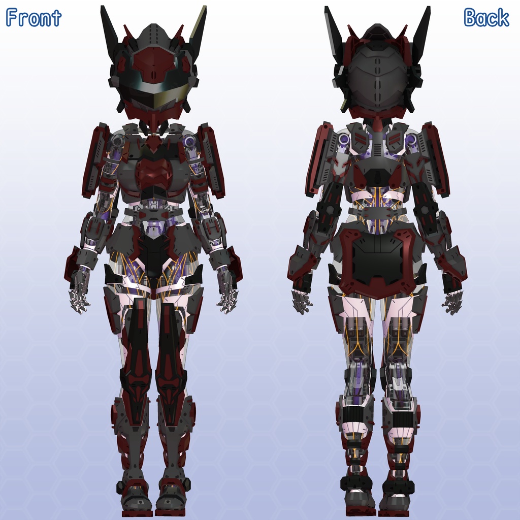 VRChat用アバター ルリエール VCC、VRM同梱