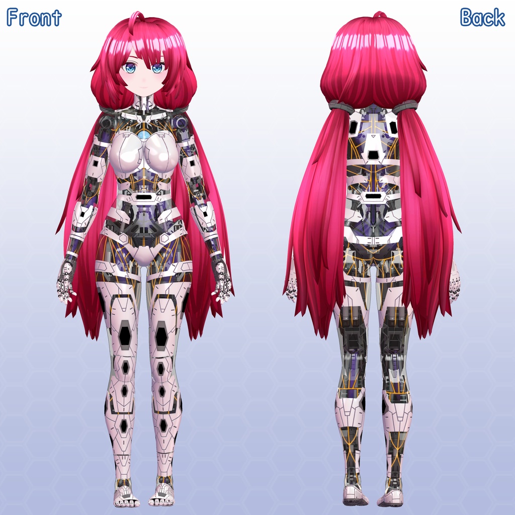 VRChat用アバター ルリエール VCC、VRM同梱