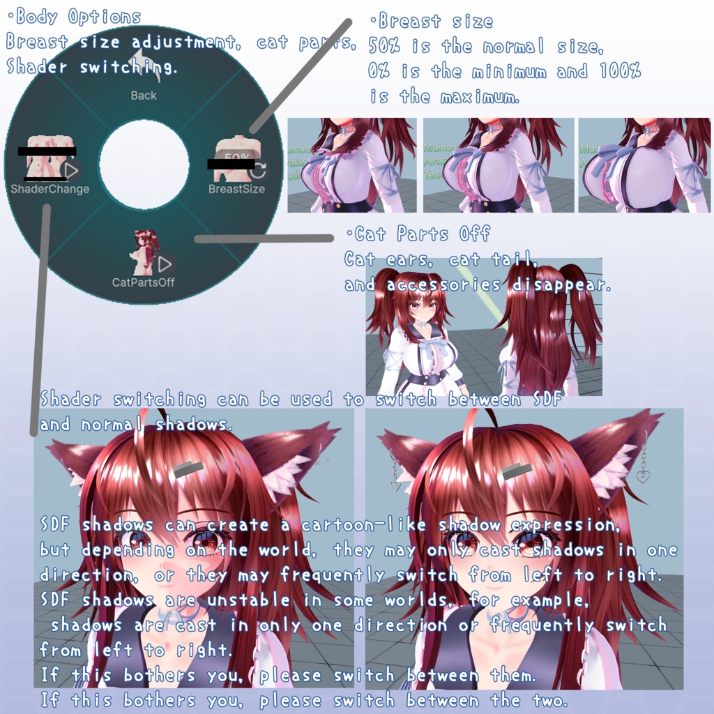 VRChat用アバター ハンドルネームあやな
