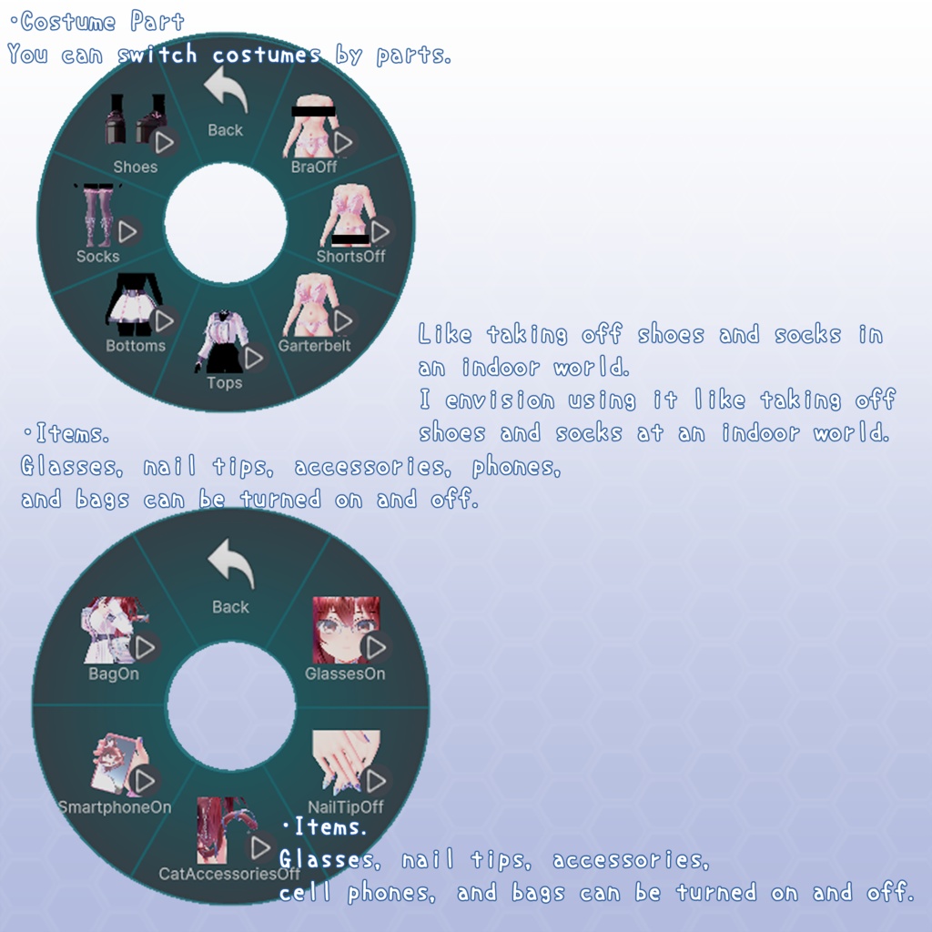 VRChat用アバター ハンドルネームあやな