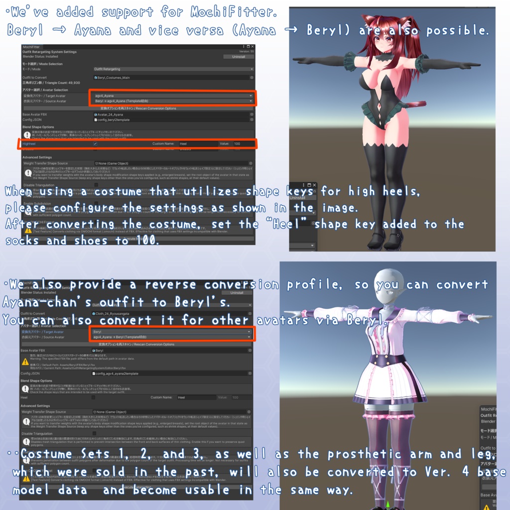 VRChat用アバター ハンドルネームあやな