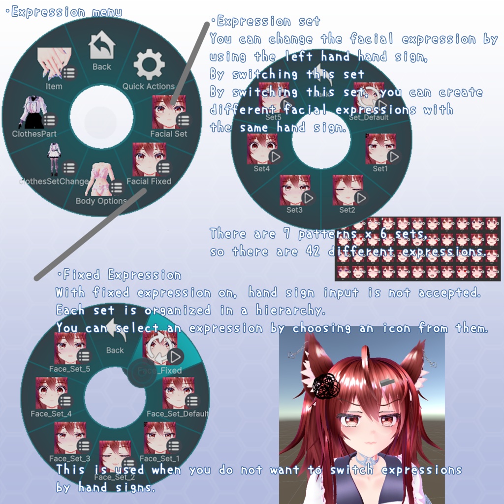 VRChat用アバター ハンドルネームあやな