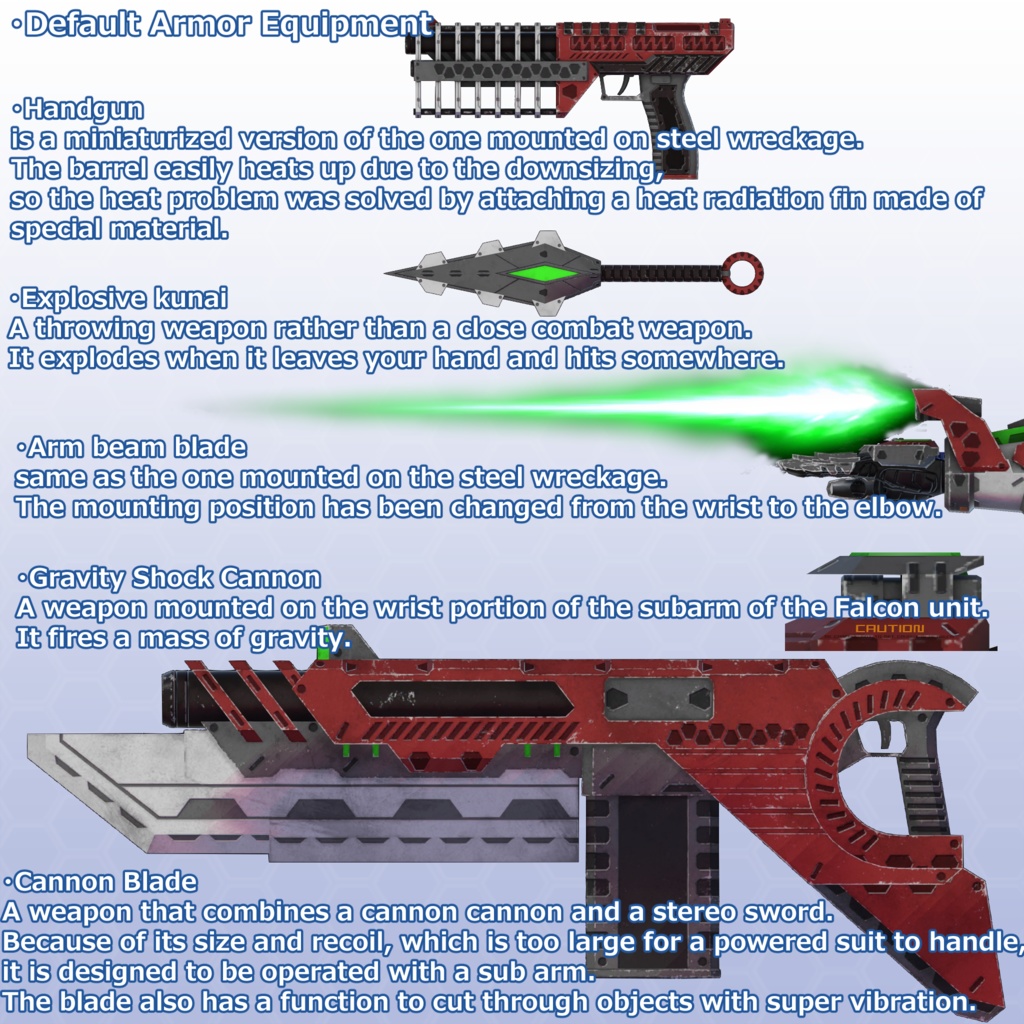 VRChat用アバター 鋼骸-改弐-