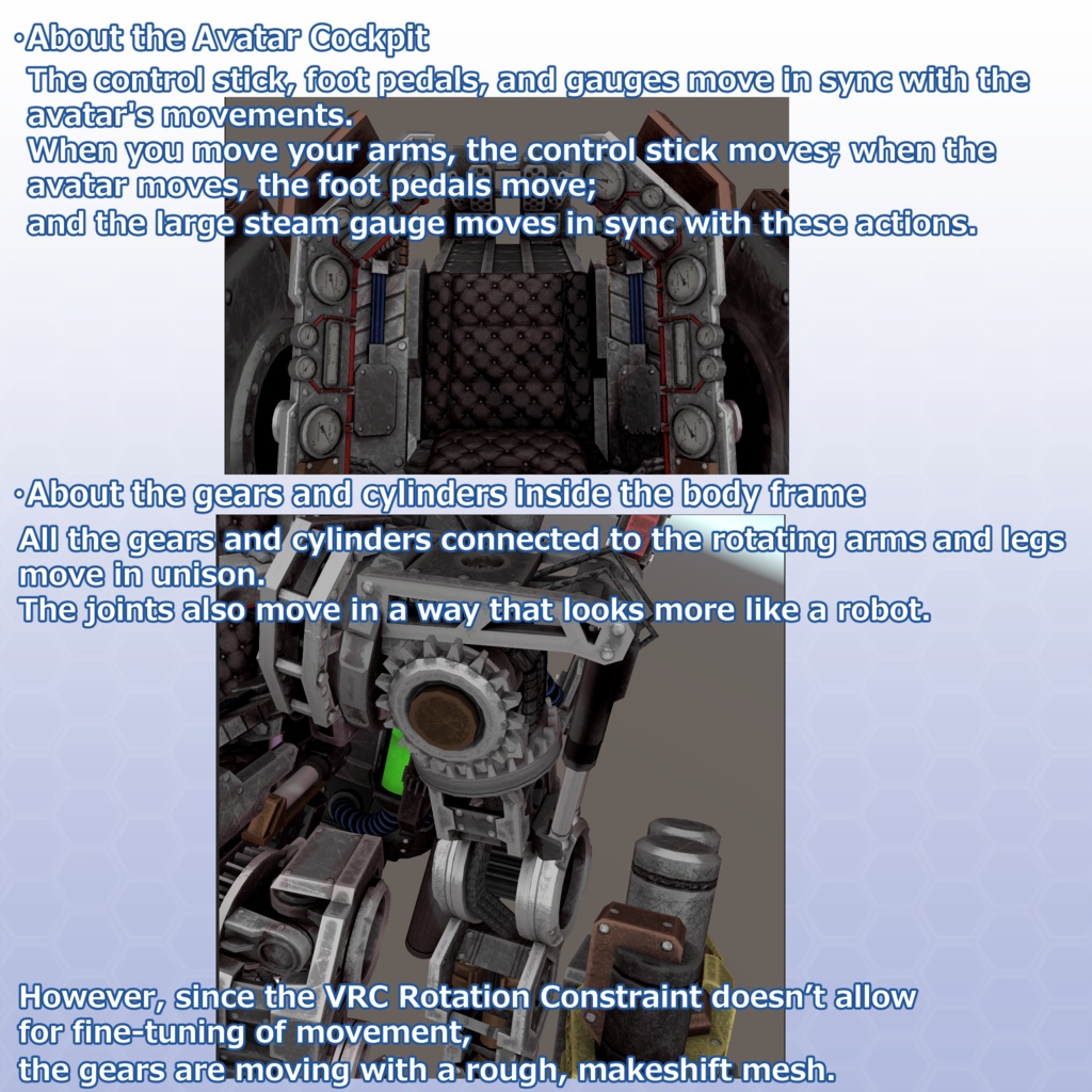 VRChat用アバター アームドタイタン-スチームパンクVer-