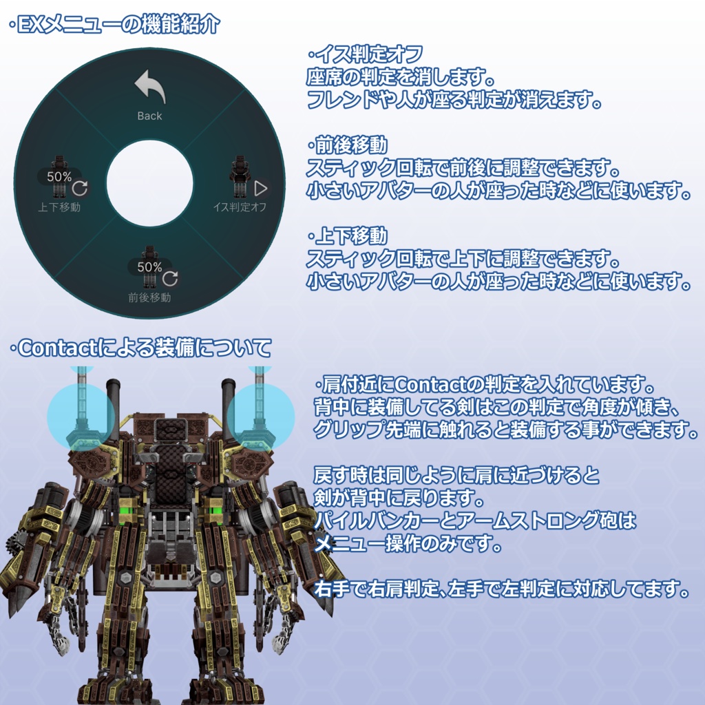 VRChat用アバター アームドタイタン-スチームパンクVer-