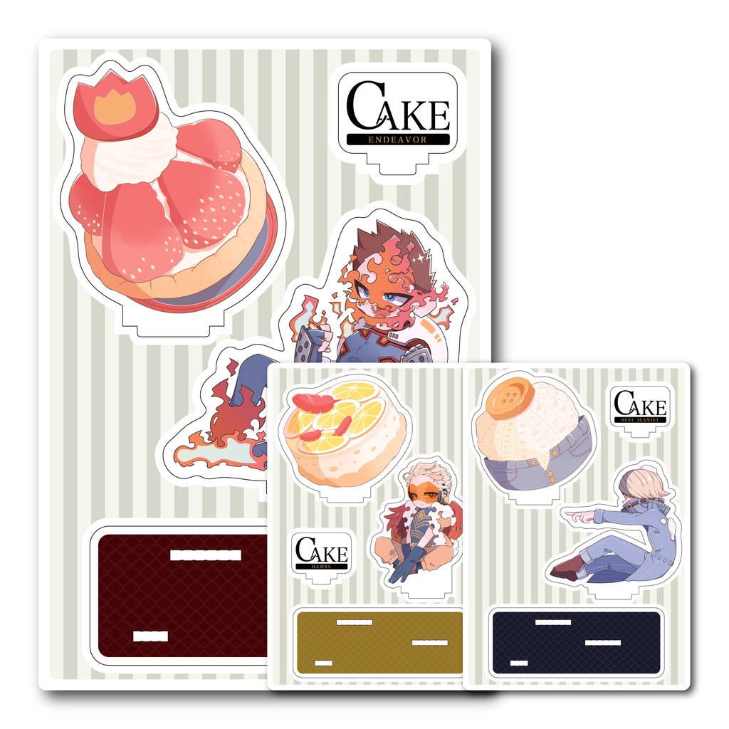 TOP3×ケーキシリーズ！アクリルジオラマ