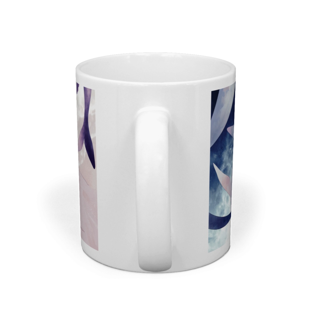 浜辺とクジラのマグカップ