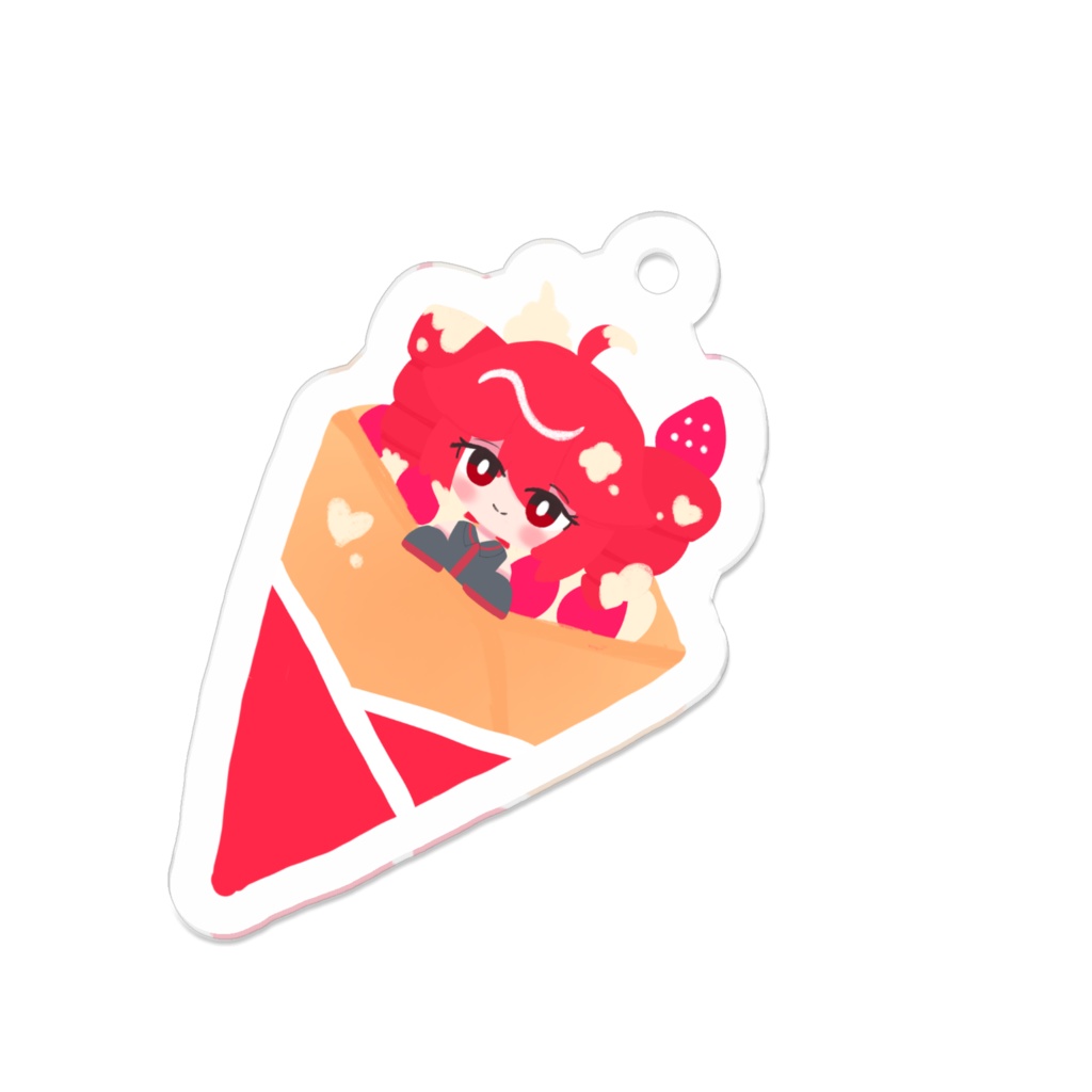 クレープテトアクリルキーホルダー