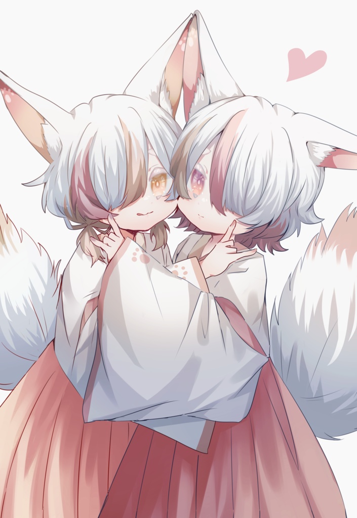 【新刊】ポストカード(ハロウィン&狐双子)