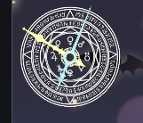 【OBS用】魔法陣アナログ時計 - 背景透過/ブラウザソース対応