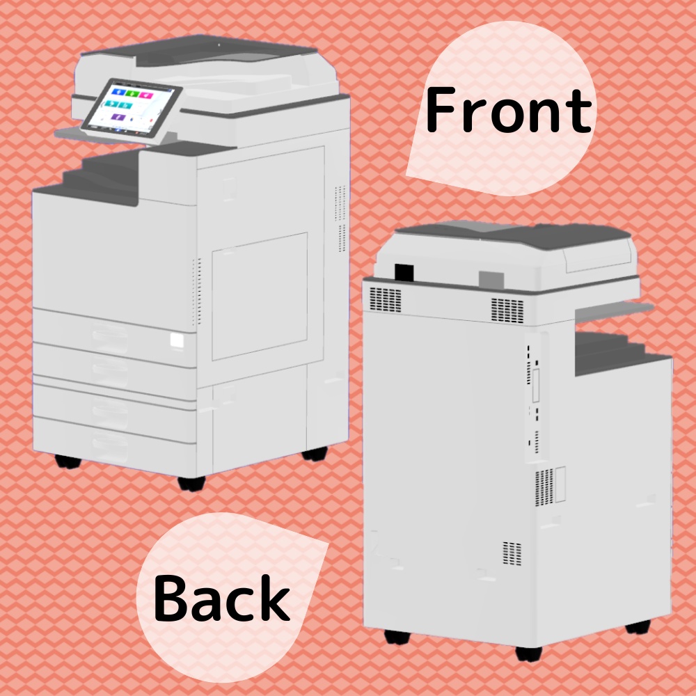 【VRC想定3Dモデル】コピー機「Clotho/クロト」