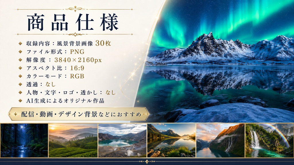 🌿心が洗われる幻想風景コレクション|高画質背景素材30枚