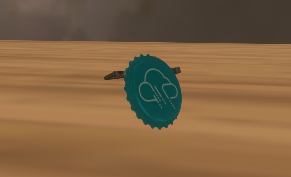 【無料】喫茶雨音王冠風バッジ