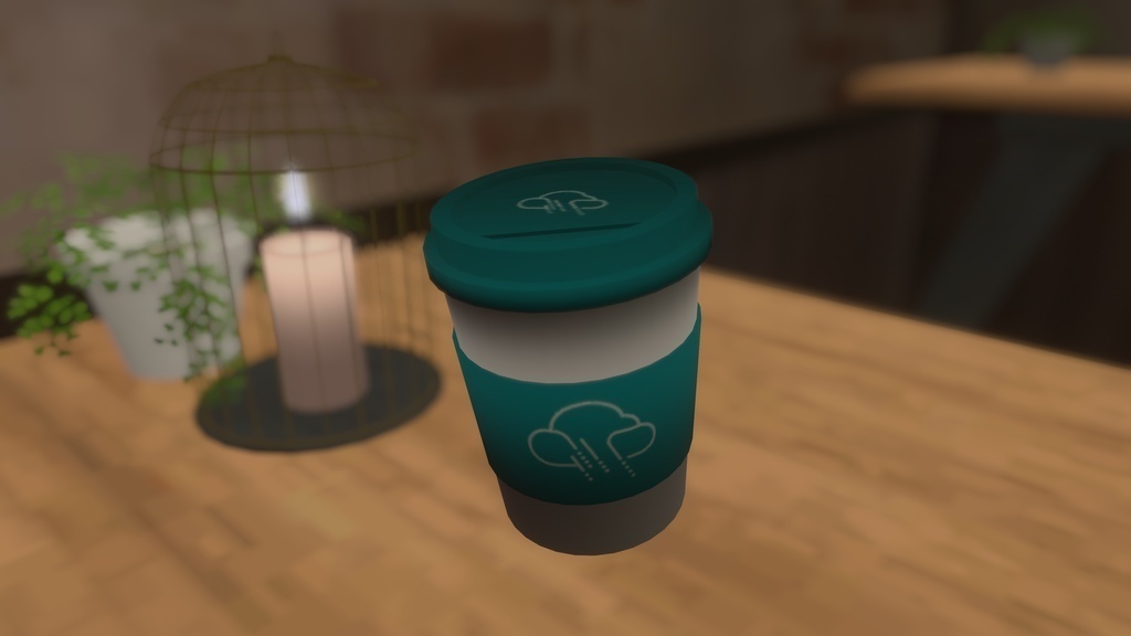 new喫茶雨音タンブラー《物理商品》(3Dデータ同梱)
