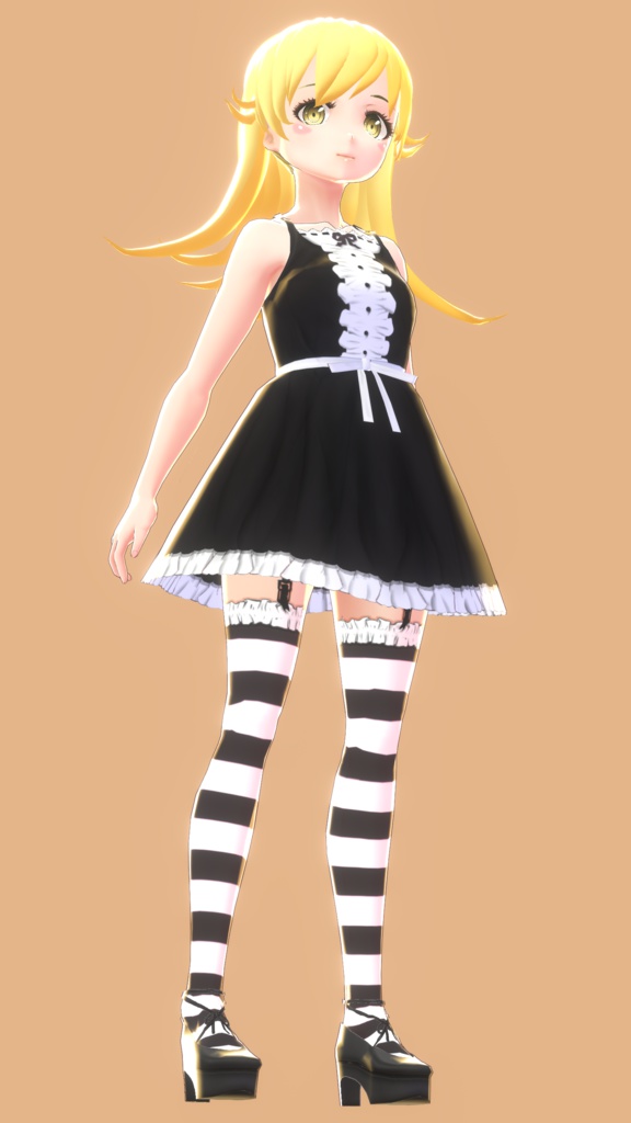 VRoid Shinobu Black Dress Set
