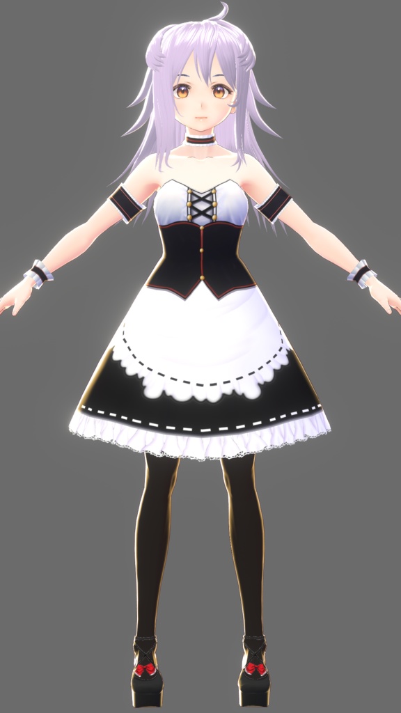 VRoid Texture Set #5 (Maid Dress)
