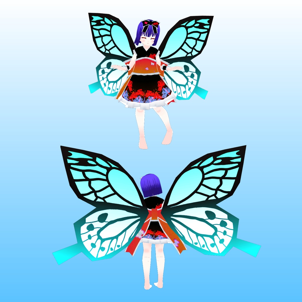 VRChat向け3Dモデル 「あげは」