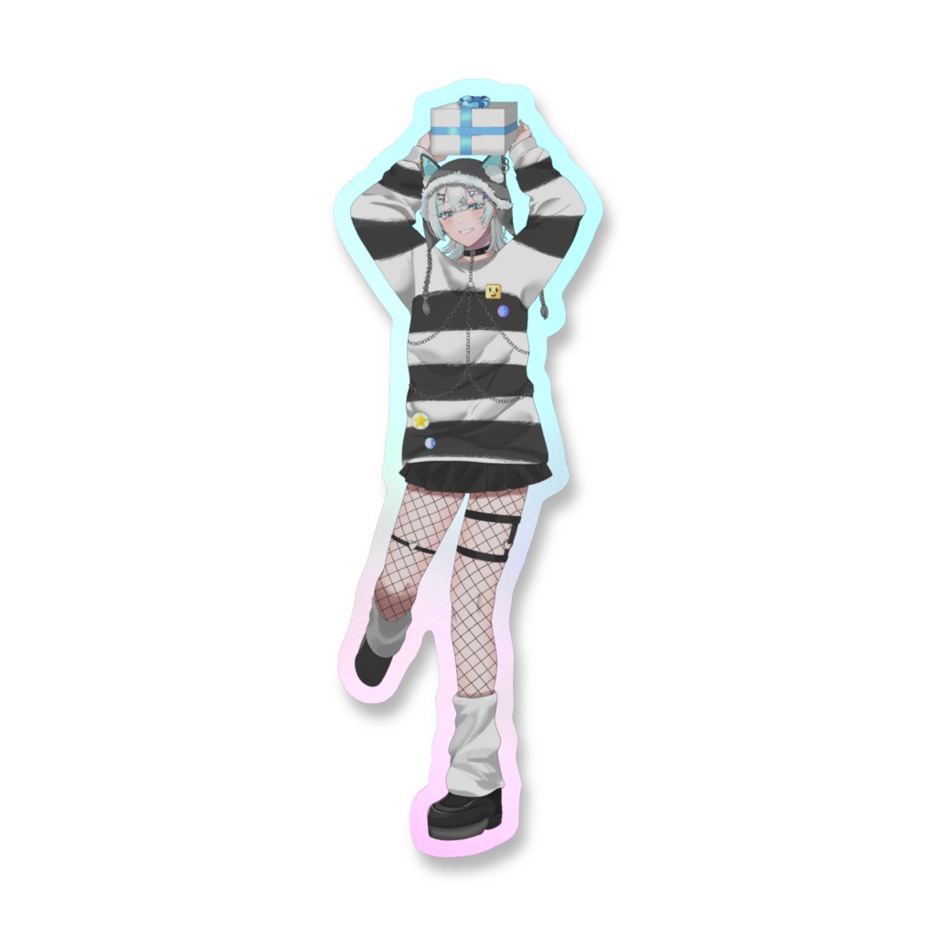 喧 音波 Christmas 2025 オーロラスマホステッカー