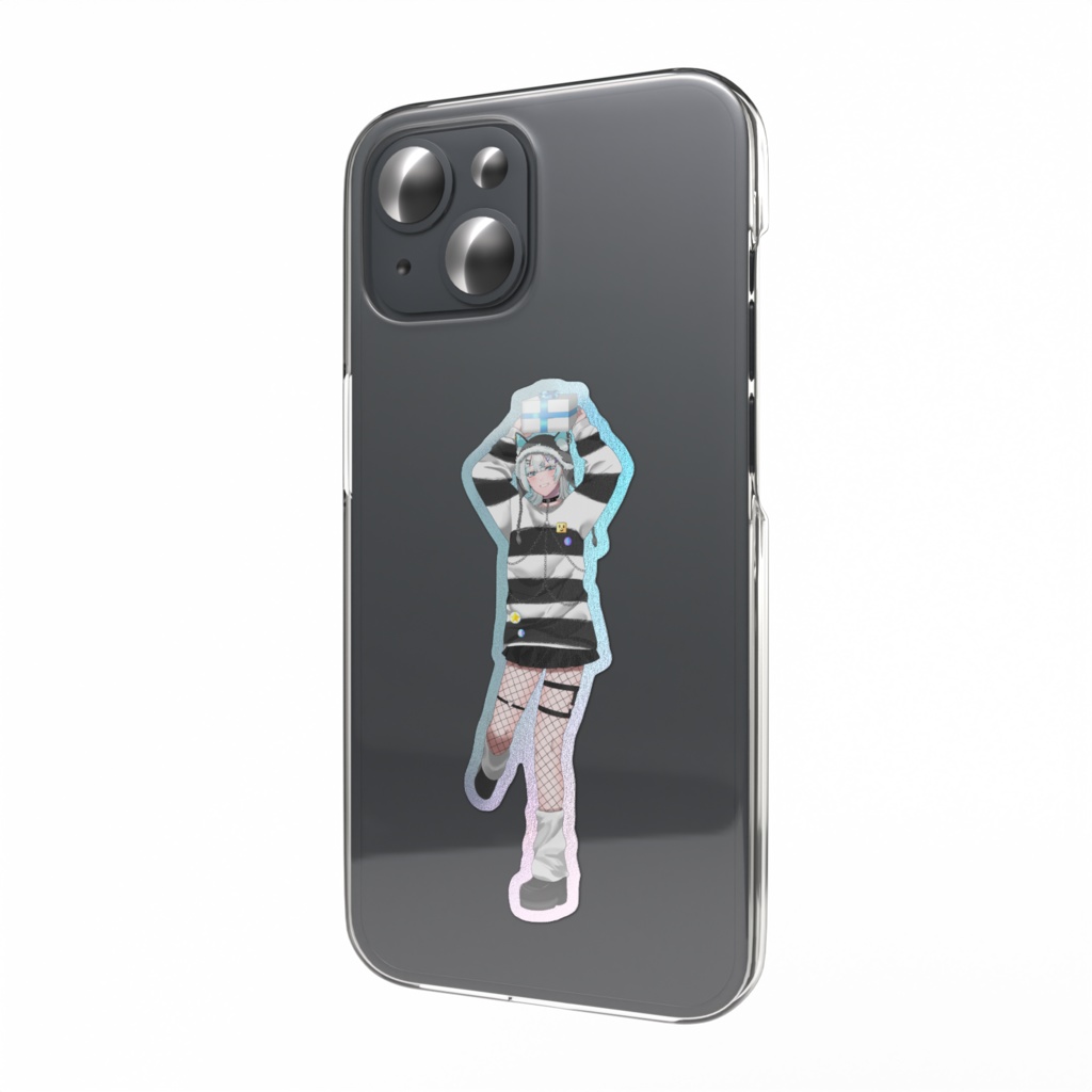 喧 音波   Christmas 2025   オーロラスマホステッカー