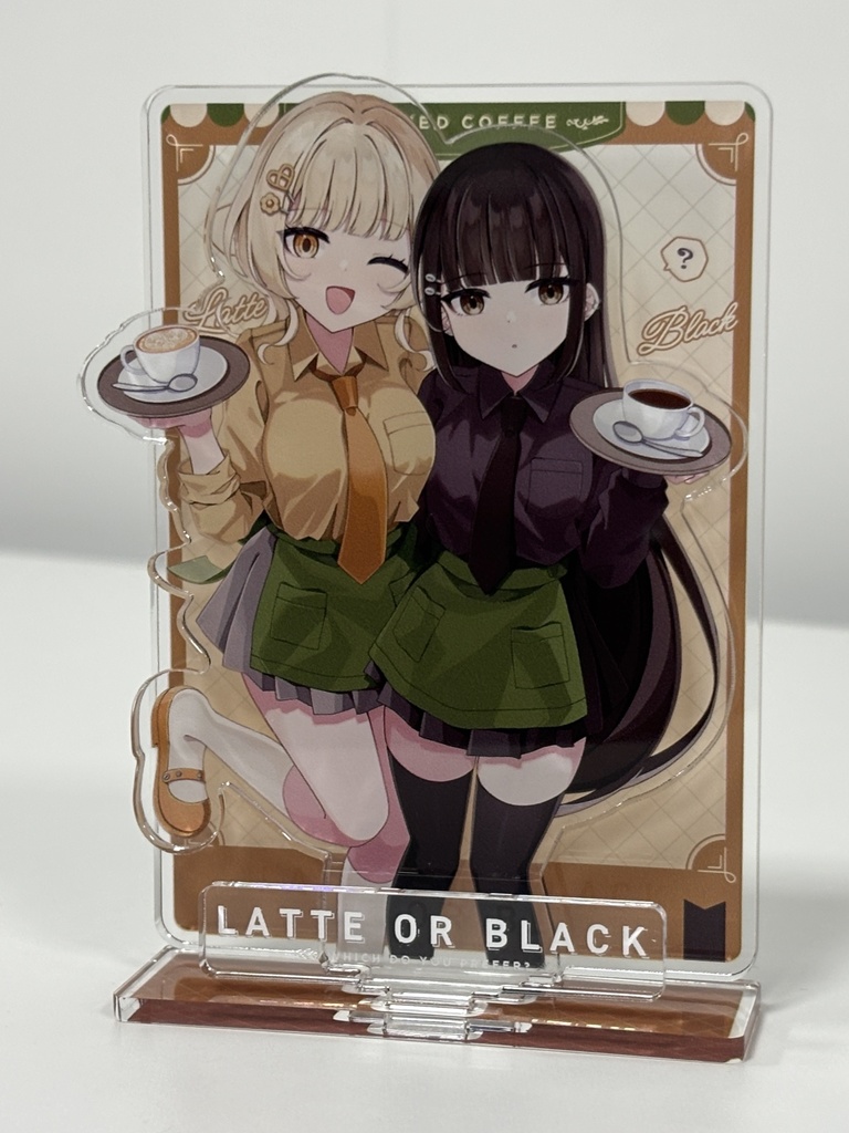 【アクリルジオラマ】ラテとブラック、どっちがお好き?