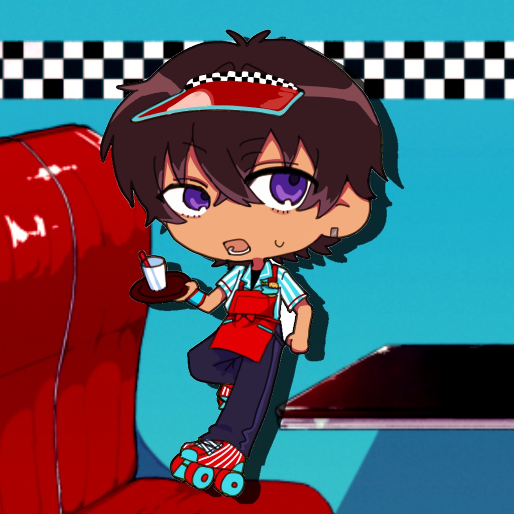 【繋がるドタバタ騒音トリプルアクリルキーホルダー】ルカ