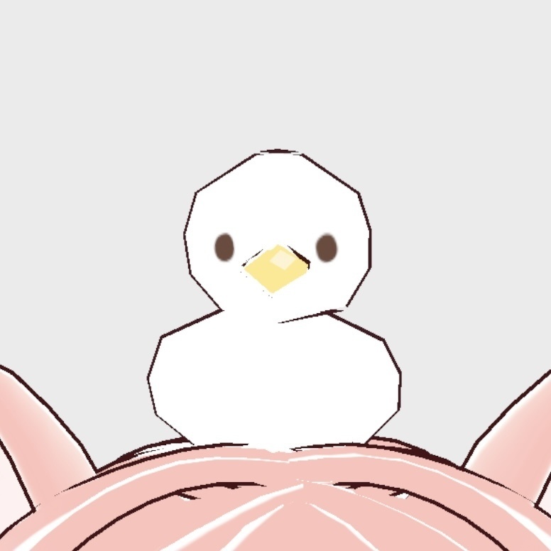無料/free【vroid】頭のせペット🪿アヒル🐥ひよこ