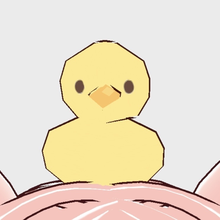 無料/free【vroid】頭のせペット🪿アヒル🐥ひよこ