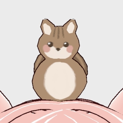 無料/free【vroid】頭のせペット🐿️リス
