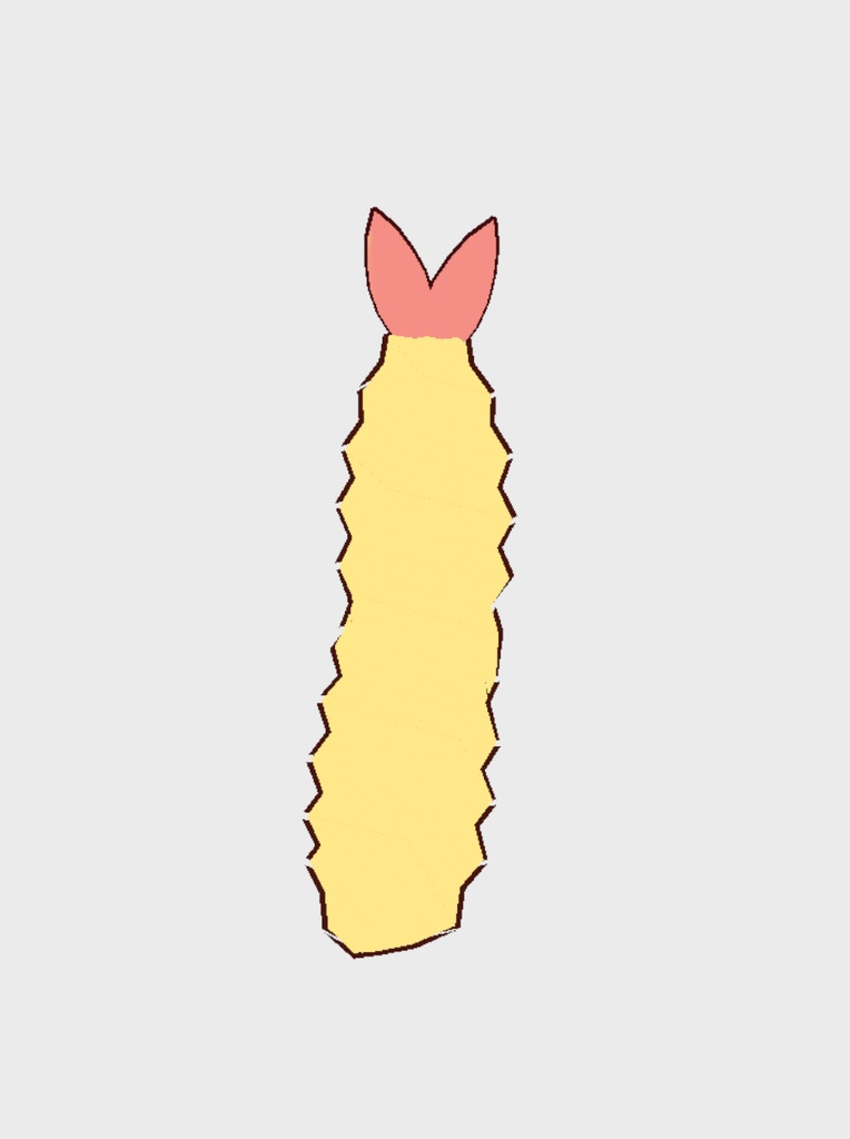 無料/free【vroid】ペットのエビフライ🍤