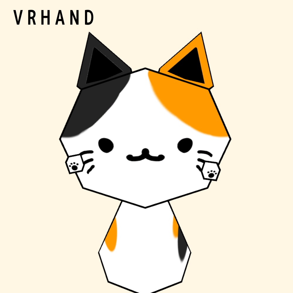 【無料】ローポリにゃんこ -マル- 【ForVRChat】