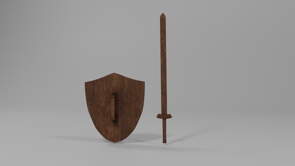 木製の剣と盾