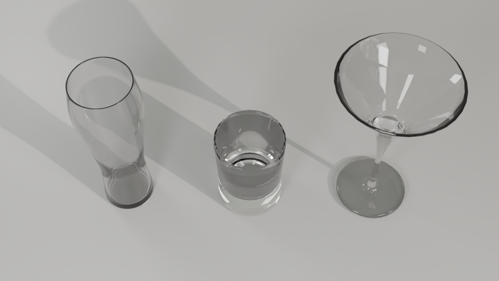 【3Dモデル】グラスセット