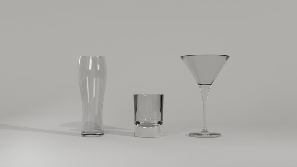 【3Dモデル】グラスセット