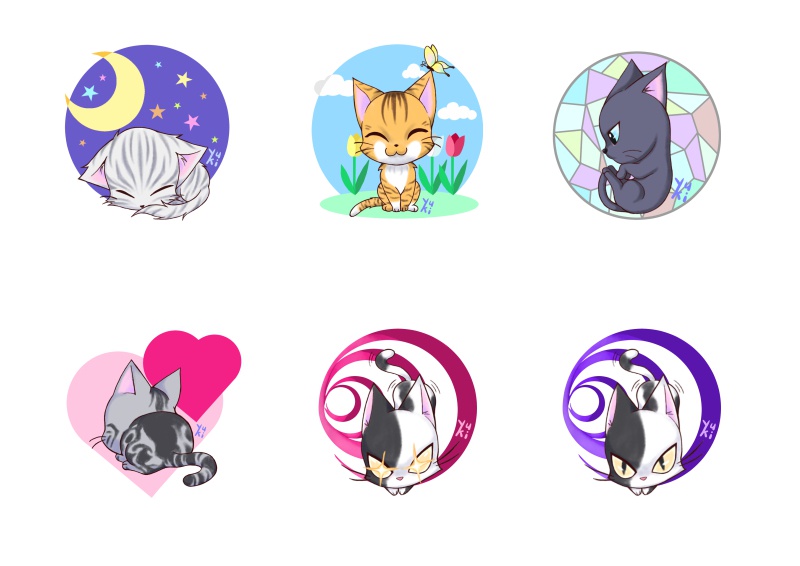ねこ アクリルキーホルダー