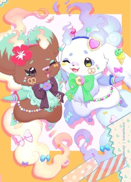 にじそうさく10【ルンルン】新刊　B5/16p フルカラーイラスト本