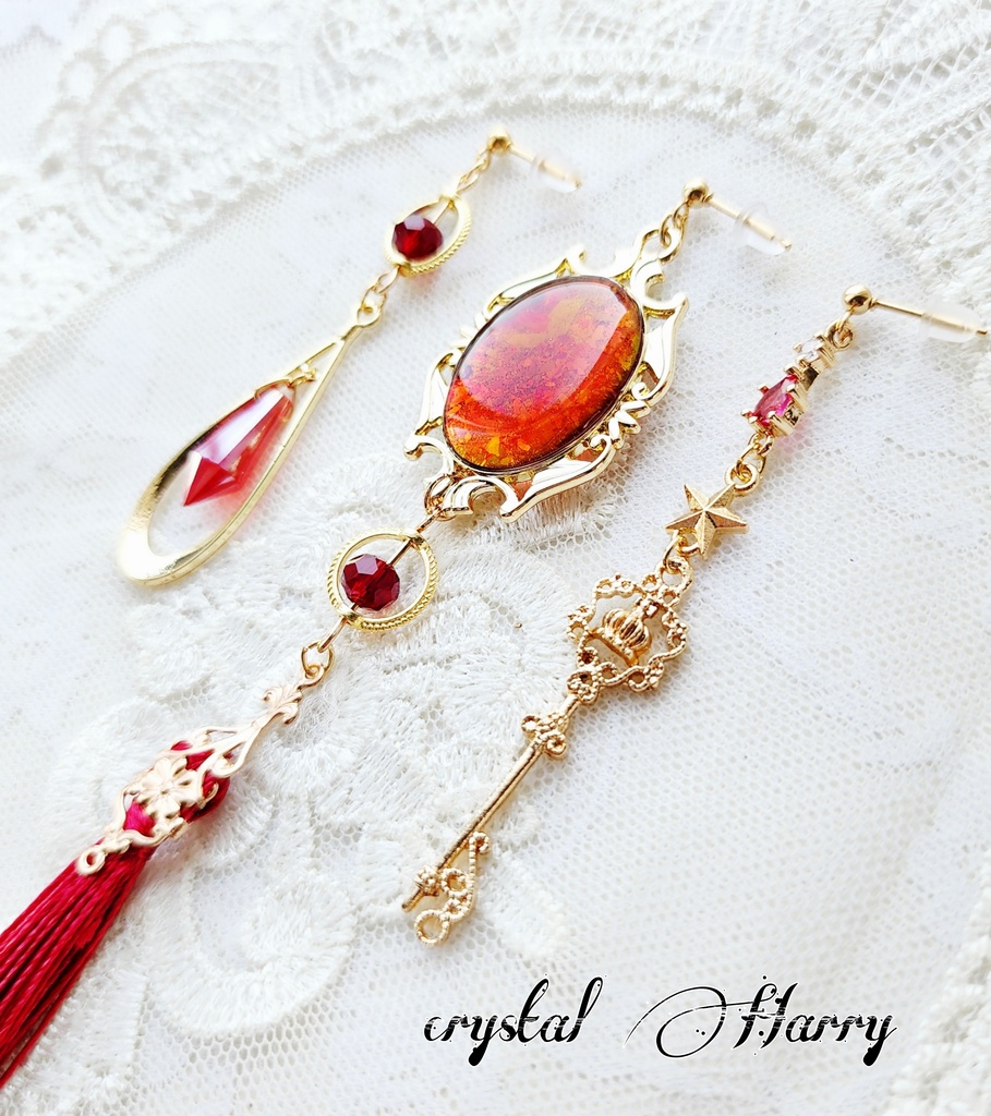 【魔姫の耳飾り】~紅~