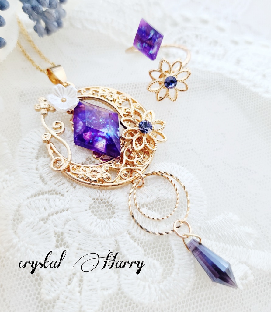 【華宝石の装飾品】~紫華セット~