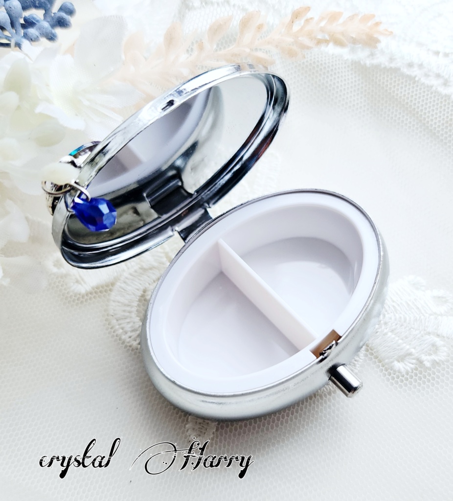 【彼岸の小物入れ】~蒼の彼岸~ピルケース